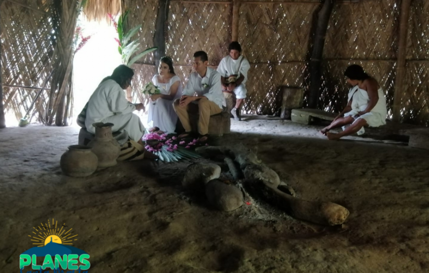 Matrimonio Indígena Kogui en Bohío Indígena