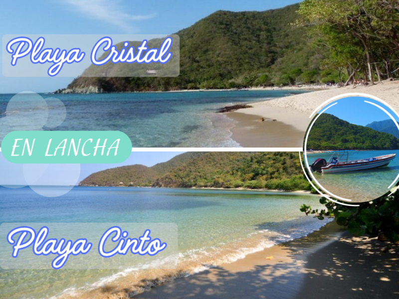 Playa Cristal y Playa Cinto en Lancha