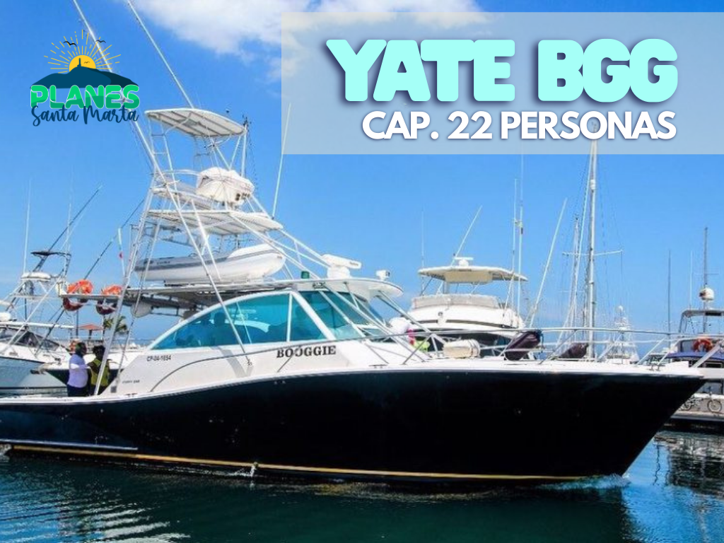 Yate de lujo Santa Marta REF BGG 22 personas