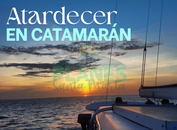 Atardecer en Santa Marta en Catamaran