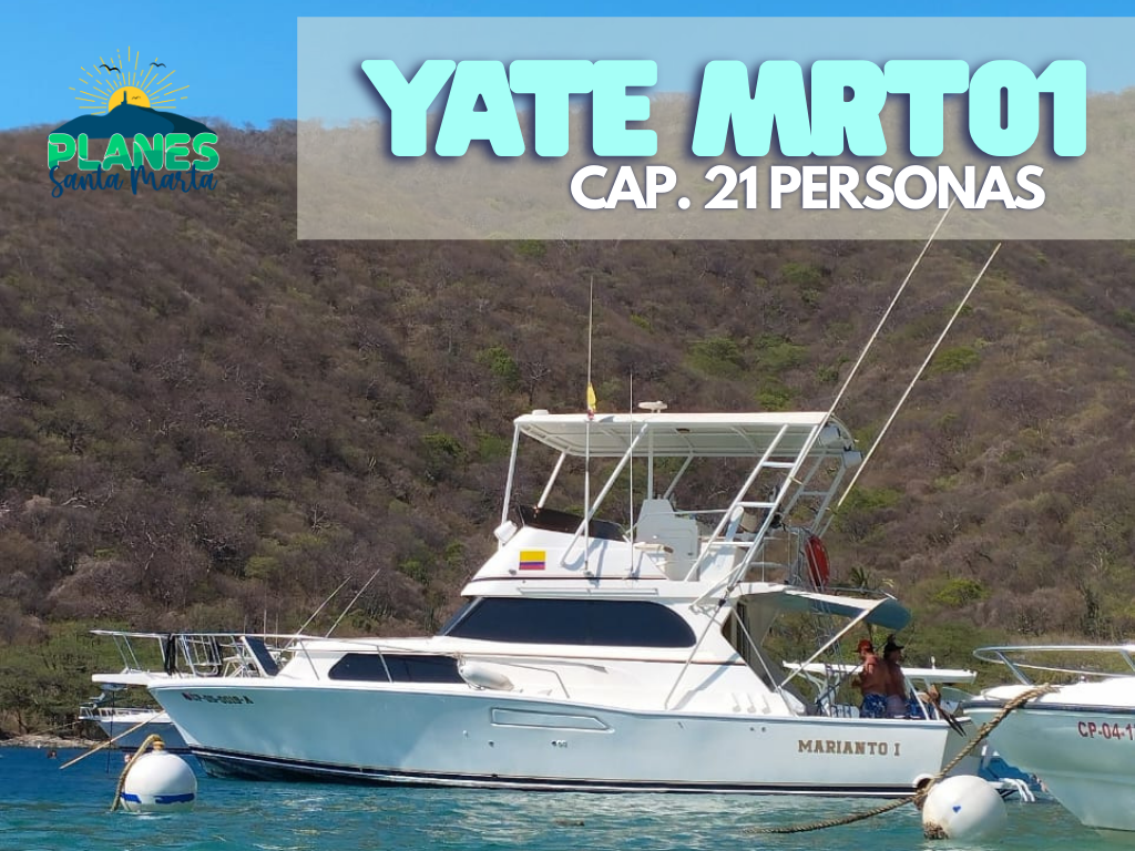 Yate de lujo Santa Marta REF MRTO1 21 personas