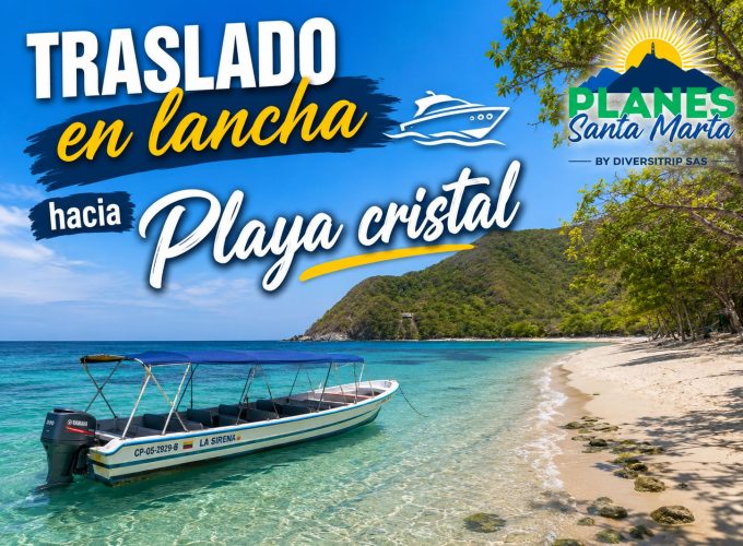 Traslado en lancha hacia Playa Cristal